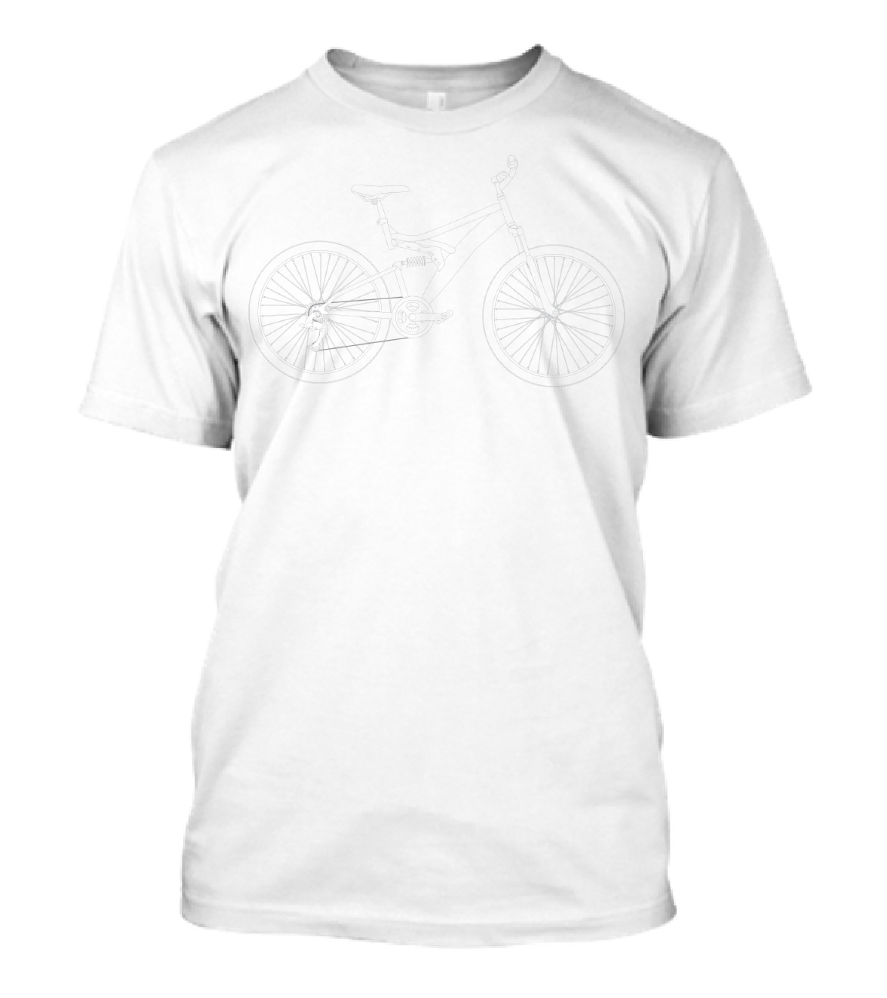 Mountain Bike Line Art Classic T-Shirt
