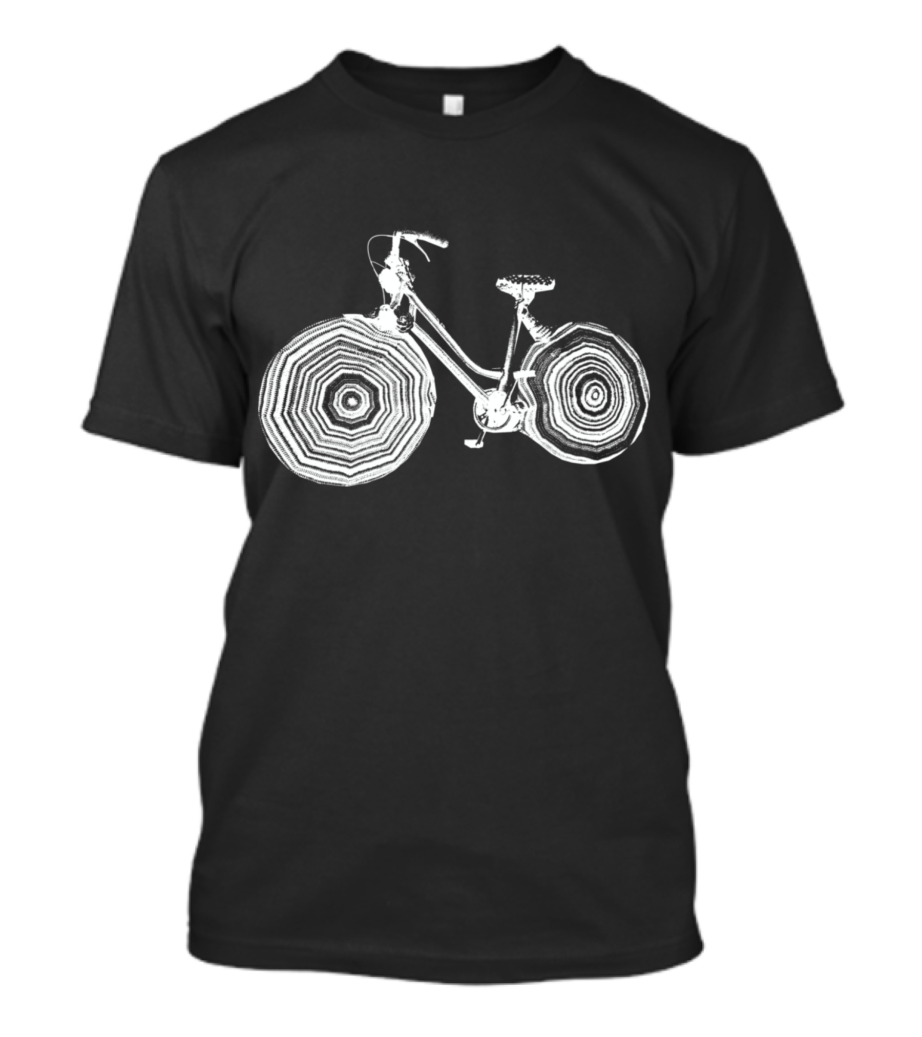 Bikeadelic Groovy Spiral Wheel Bicycle T-Shirt