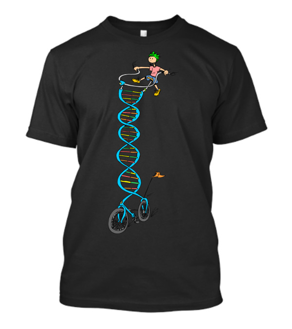 Born To Ride DNA Bicycle Adventure T-Shirt