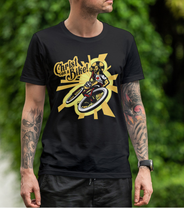 Christ On A Bike Retro Radiance Cycle Burst T-Shirt