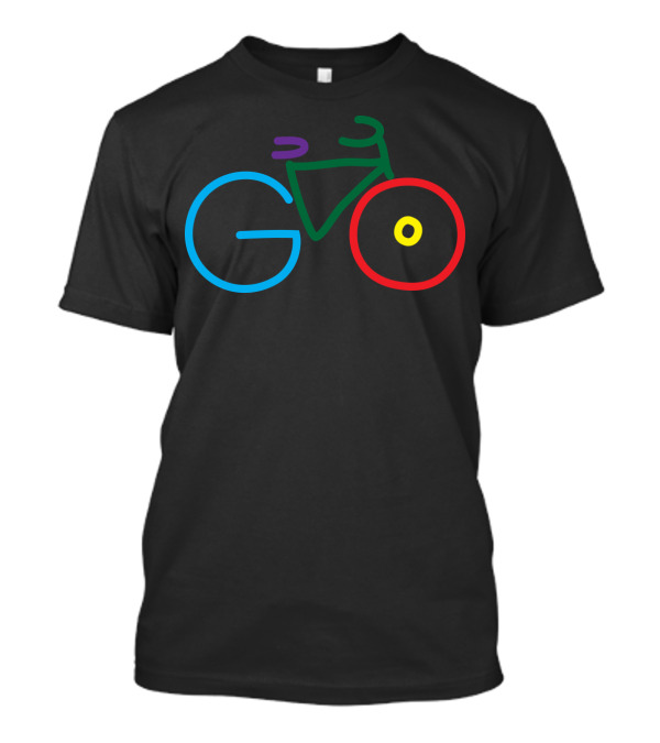 Go Green Go Healthy Go Cycling Bicycle T-Shirt