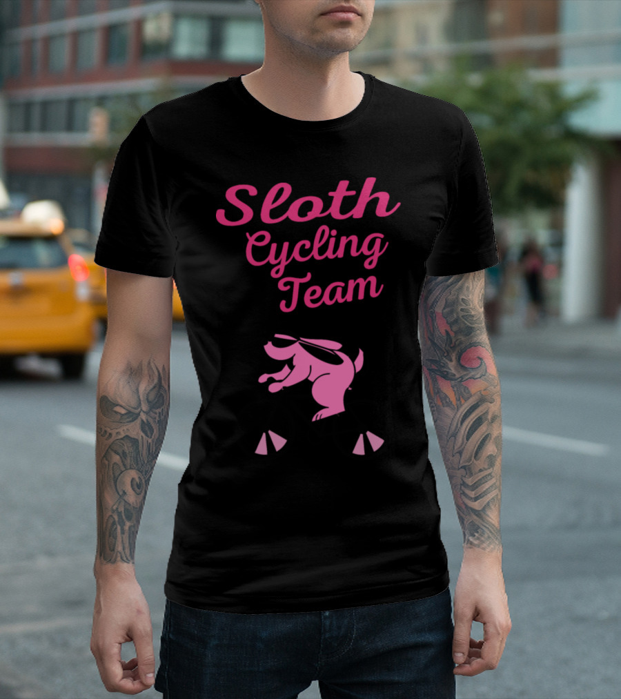 Sloth Cycling Team Hobbies Wheel Cycling Bike Mountains T-Shirt