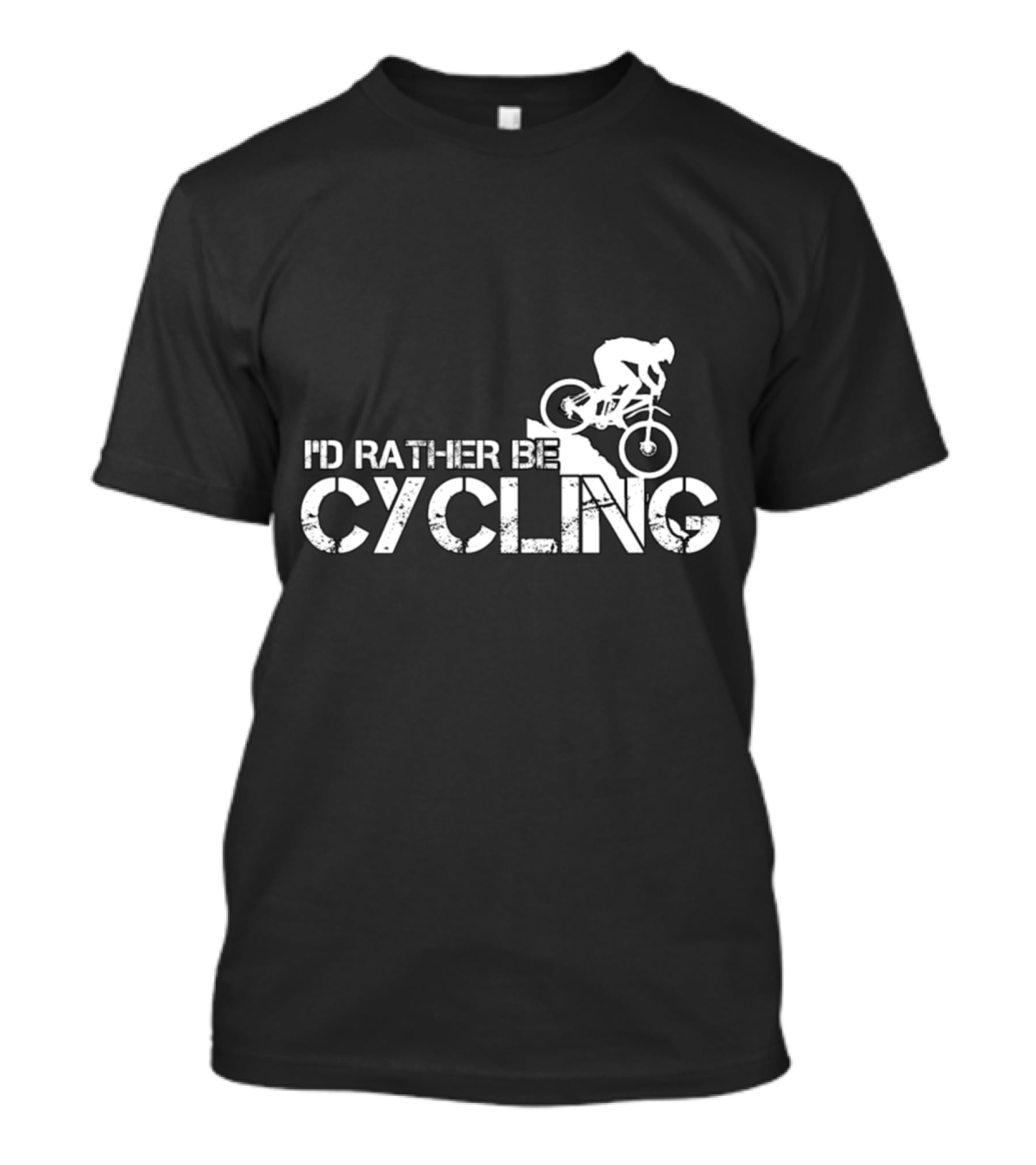 I'd Rather Be Cycling Stairs Downhill MTB Adventure T-Shirt