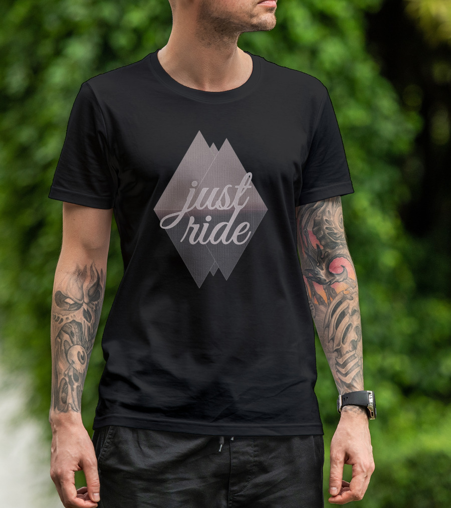 Just Ride V Diamond Shape T-Shirt