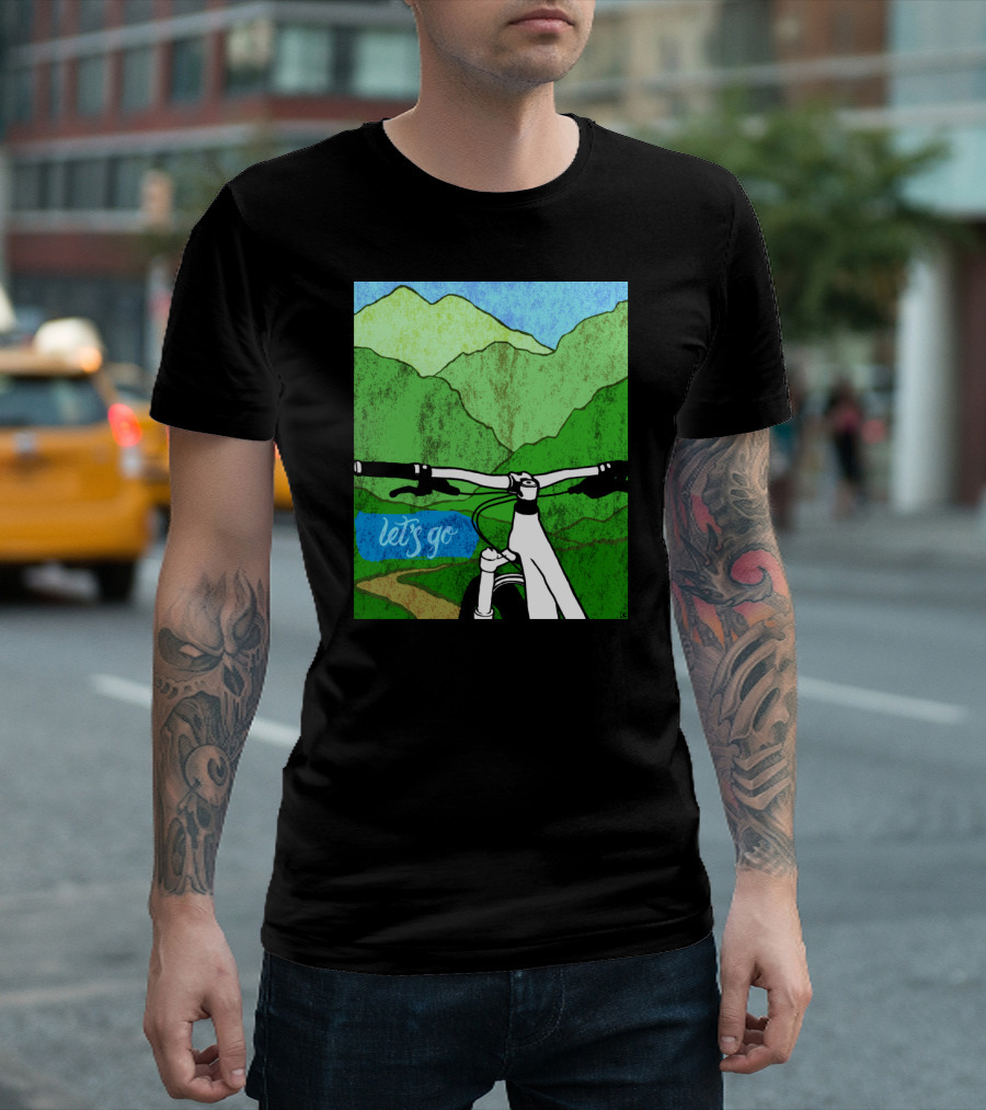 Lets Go Mountain Bike Adventure Trail T-Shirt