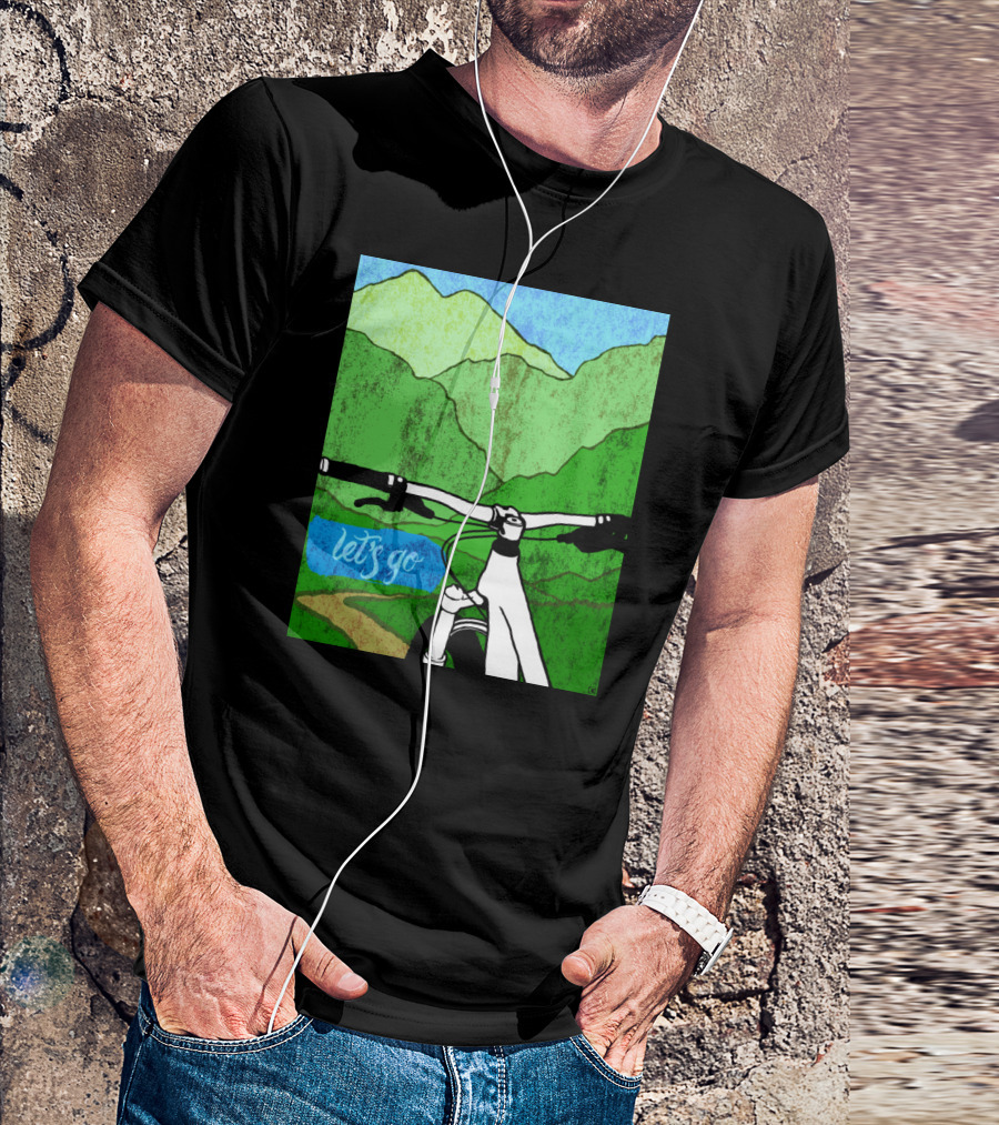 Lets Go Mountain Bike Adventure Trail T-Shirt