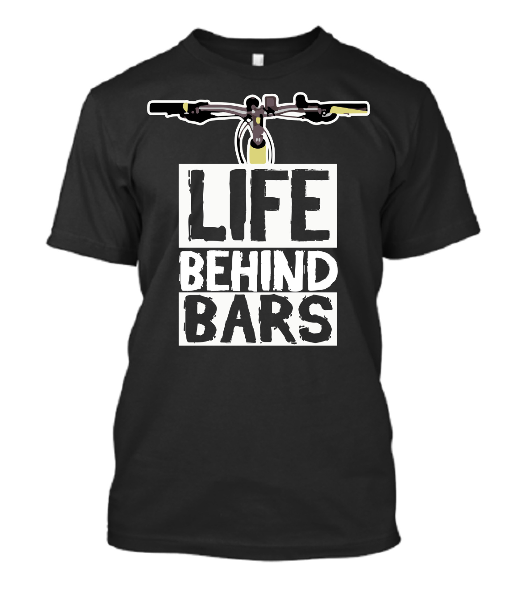 Life Behind Bars Bicycle Handlebars T-Shirt
