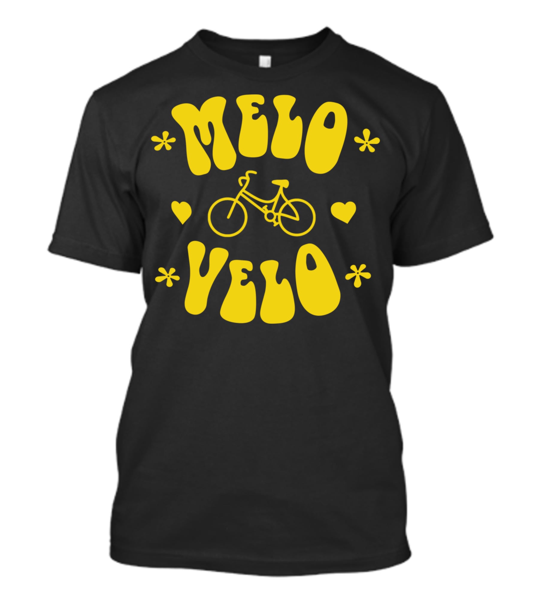 Melo Velo Bicycle Heart Flowers T-Shirt