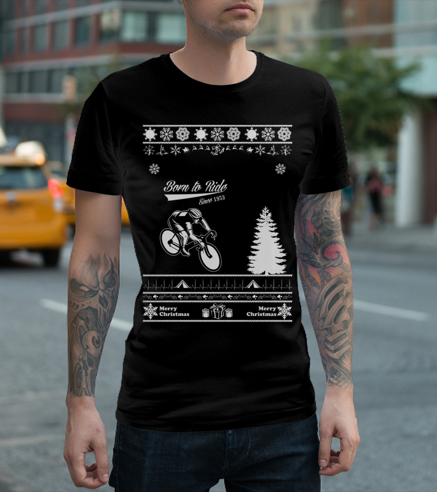 Born To Ride Merry Christmas Since 1953 T-Shirt