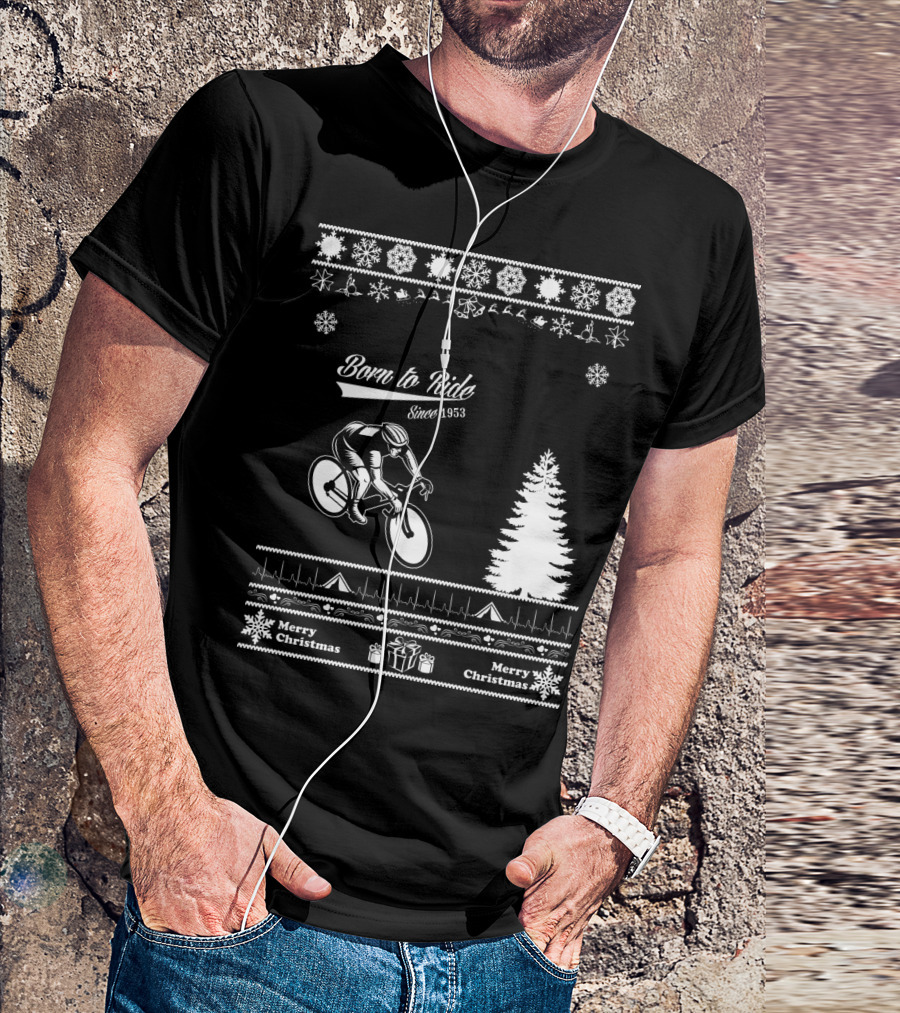 Born To Ride Merry Christmas Since 1953 T-Shirt