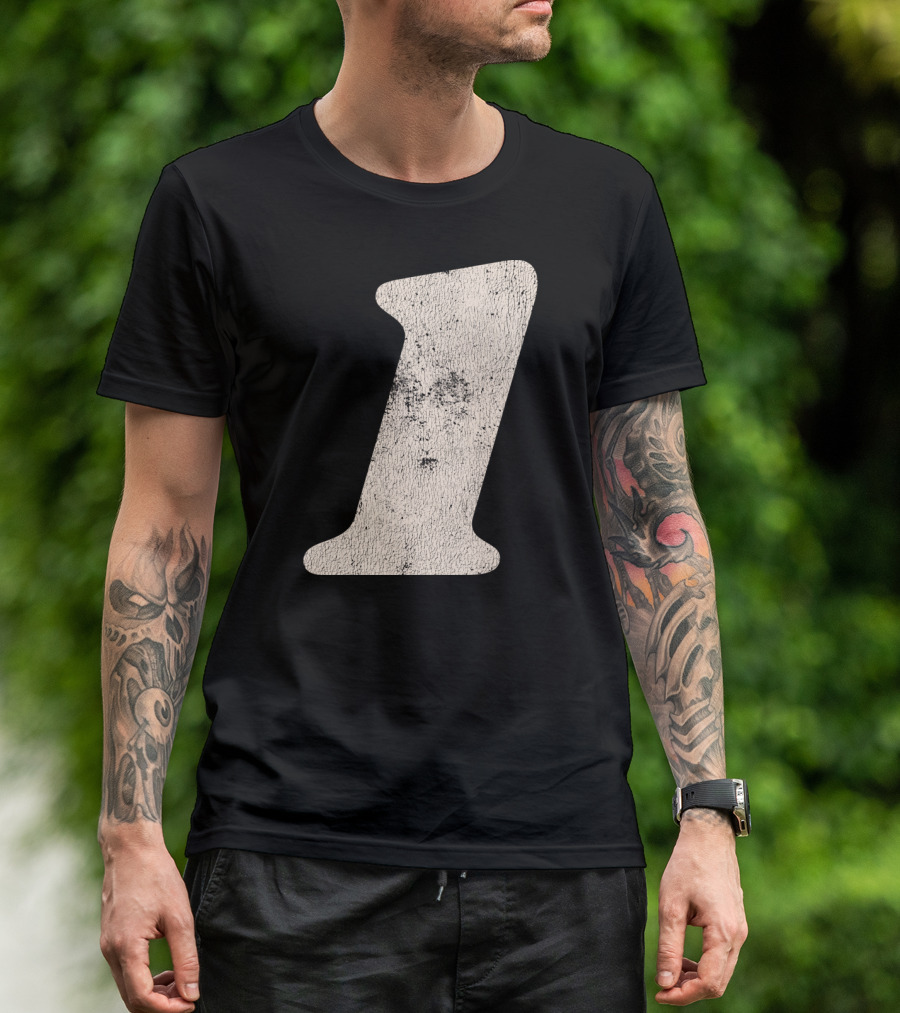 Number One Textured T-Shirt