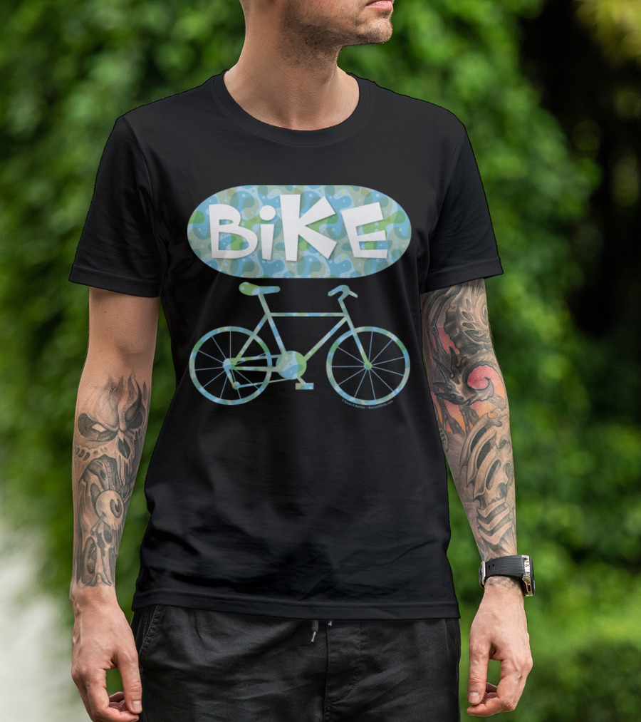 BiKE Oval Vintage Bicycle T-Shirt