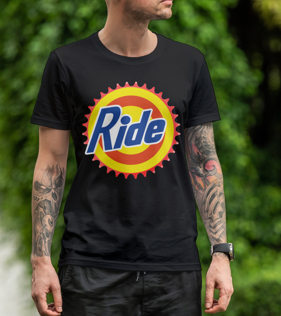 Ride Clean Cycling Gear Bottle Cap T-Shirt