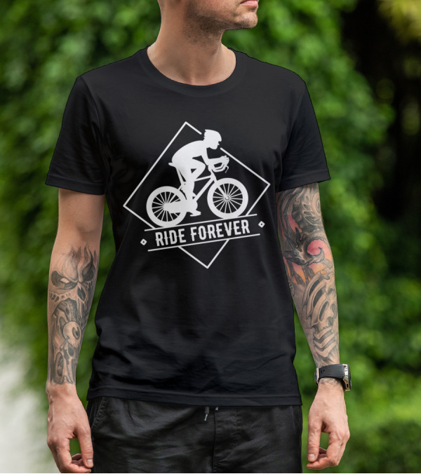 Riding Enthusiast Ride Forever Cycling Journey T-Shirt