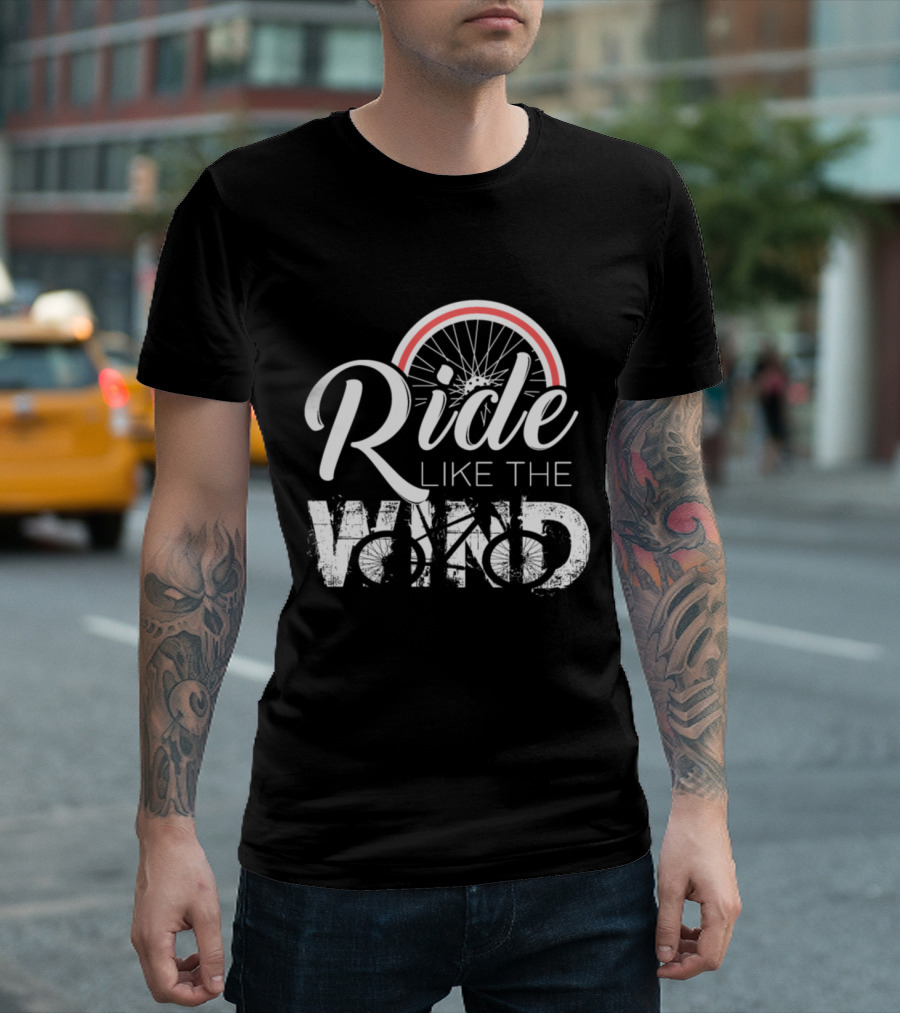 Ride Like the Wind Fast Bicycle Wheel Elements T-Shirt