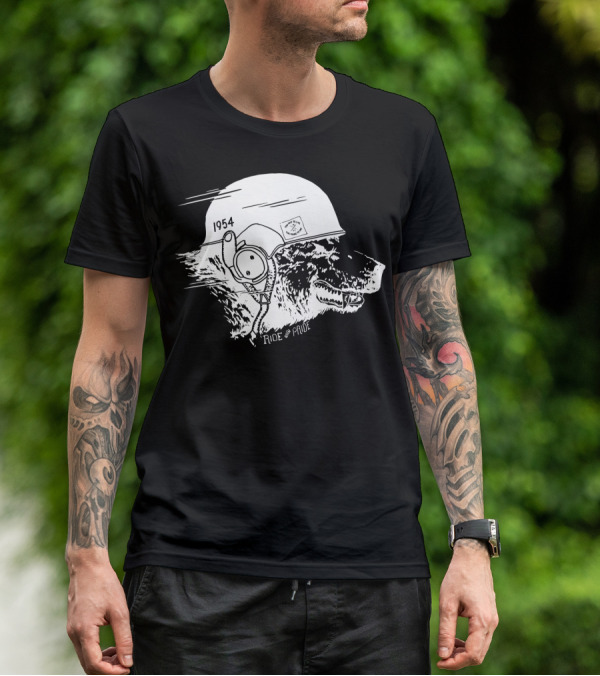 Ride With Pride 1954 Bear Motorcycle Helmet T-Shirt