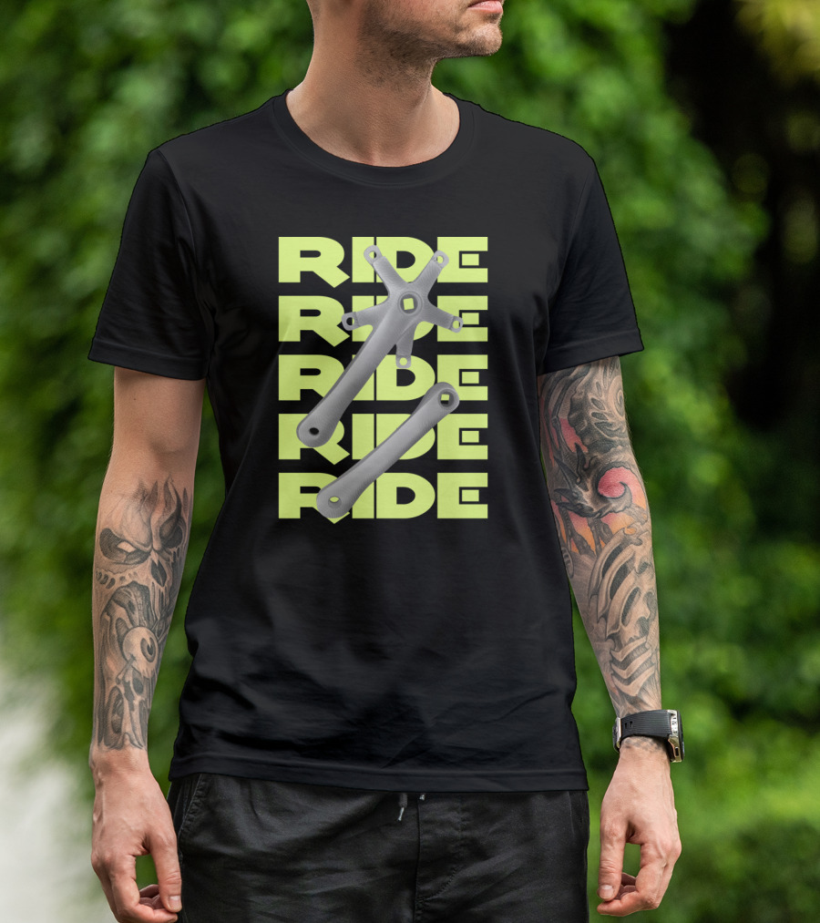 RIDE Square Taper Bike Crankset T-Shirt