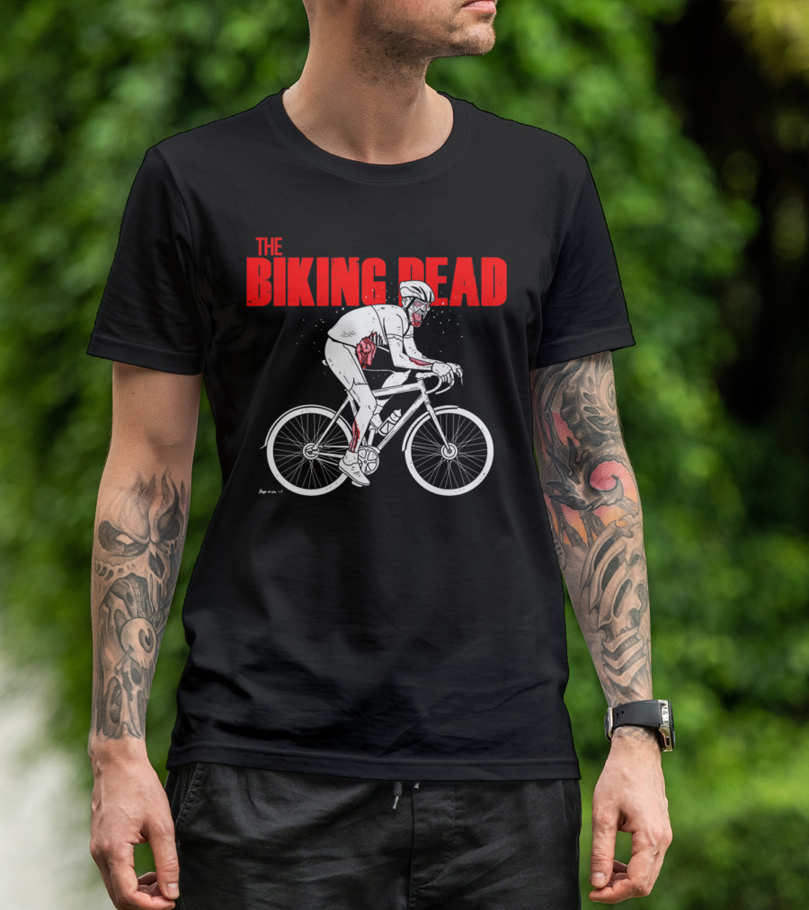 The Biking Dead Zombie Cyclist T-Shirt