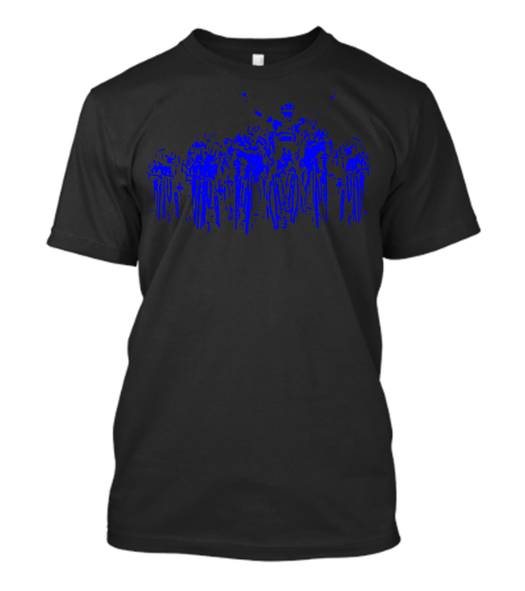 Tour De France Cyclists Blue Formation T-Shirt