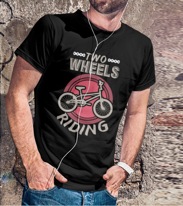 Two Wheels Riding Bicycle Present T-Shirt