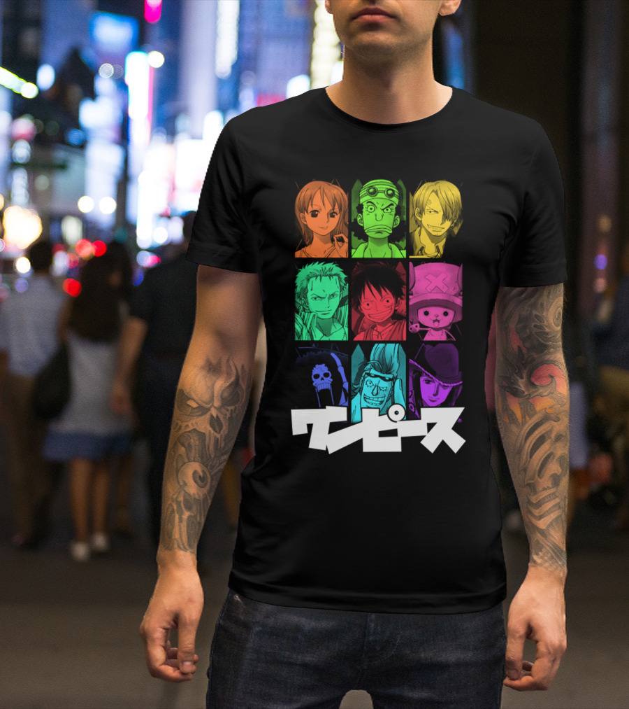 One Piece Crew Characters In Vibrant Colors T-Shirt