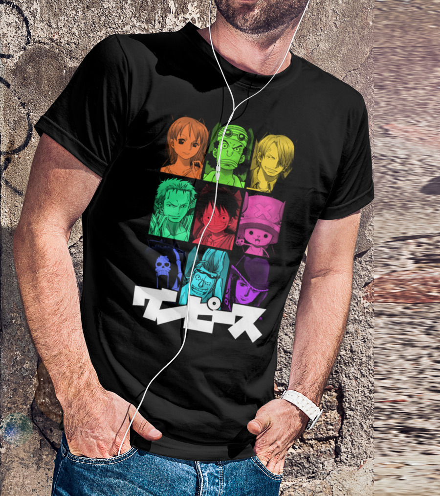 One Piece Crew Characters In Vibrant Colors T-Shirt