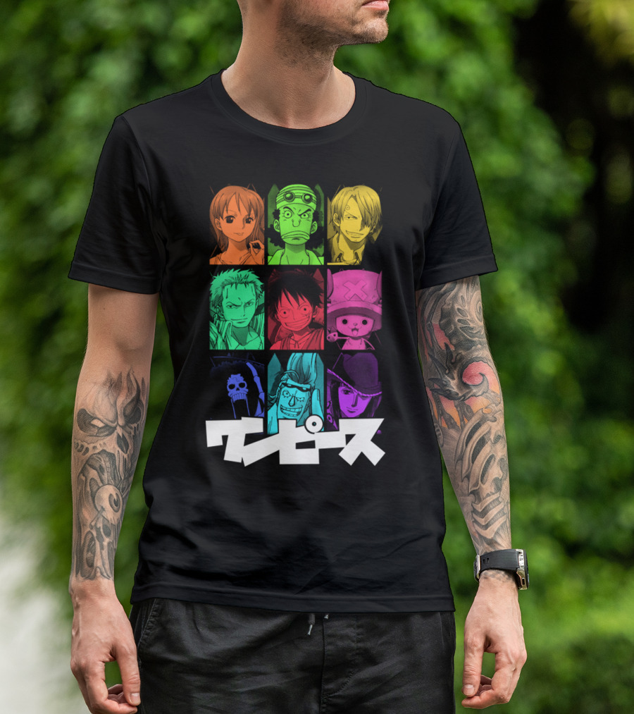 One Piece Crew Characters In Vibrant Colors T-Shirt