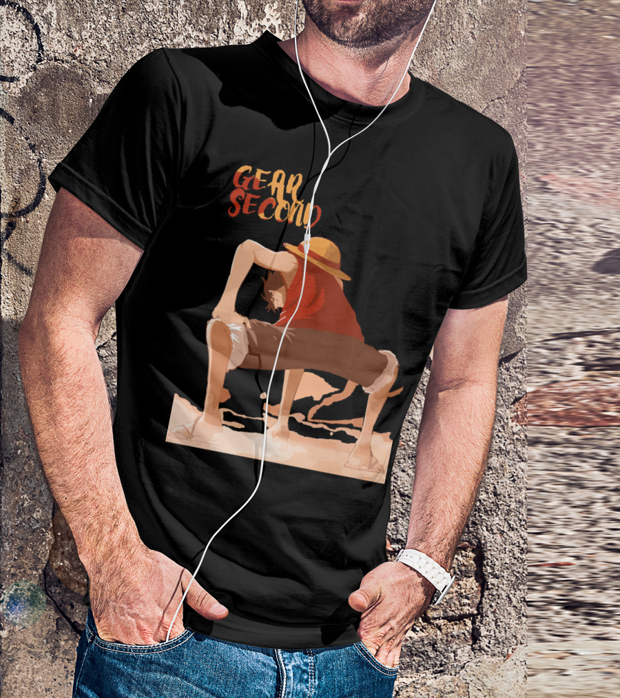 Gear Second Luffy Stance Iconic Anime Character Pose T-Shirt