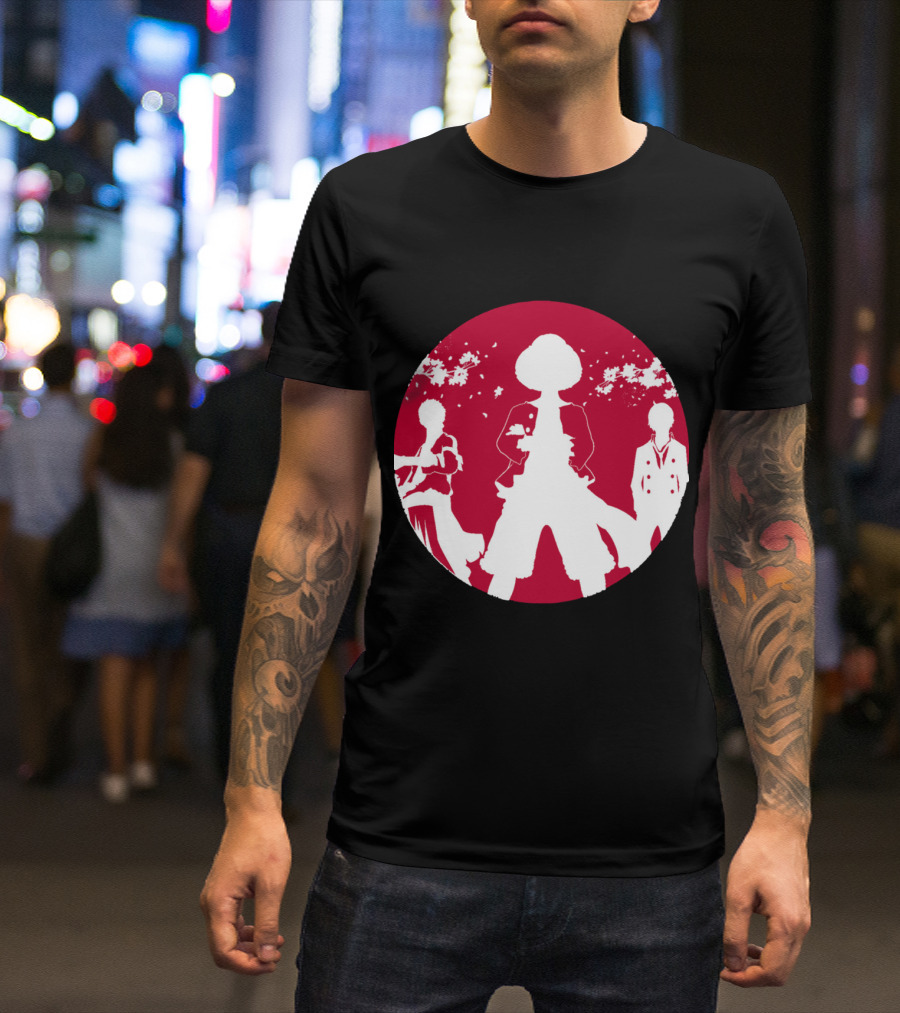Samurai Champloo Japan Piece Cherry Blossoms Silhouette Scene T-Shirt