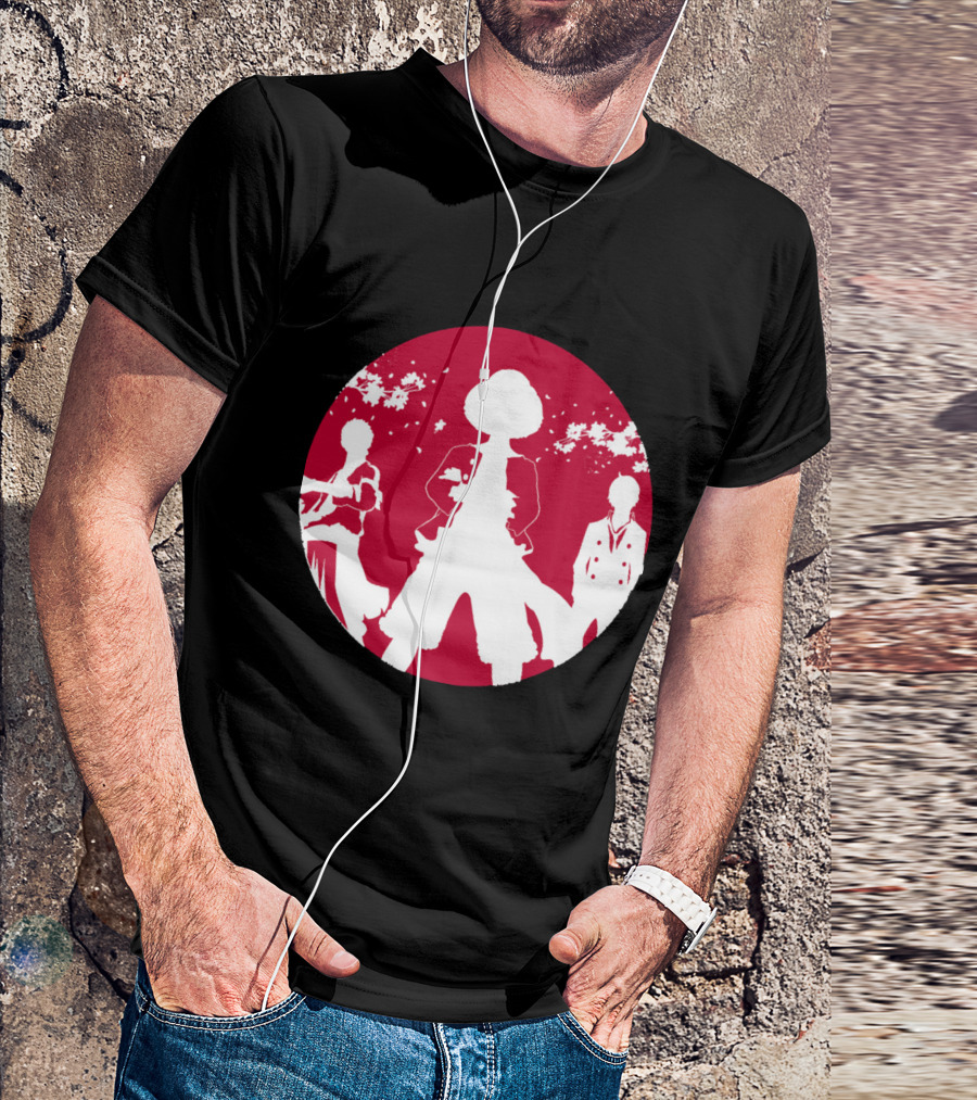 Samurai Champloo Japan Piece Cherry Blossoms Silhouette Scene T-Shirt
