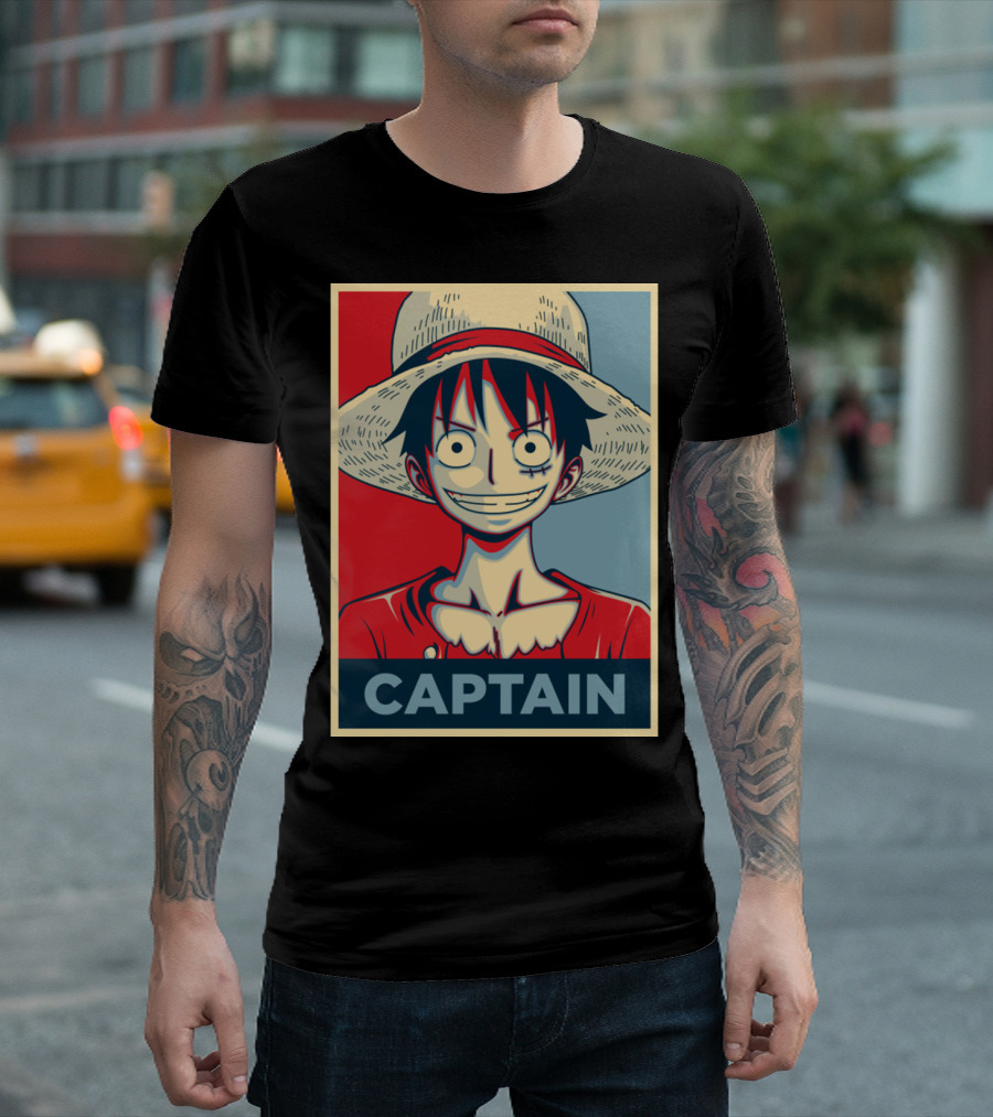 LUFFY CAPTAIN STRAW HAT T-Shirt