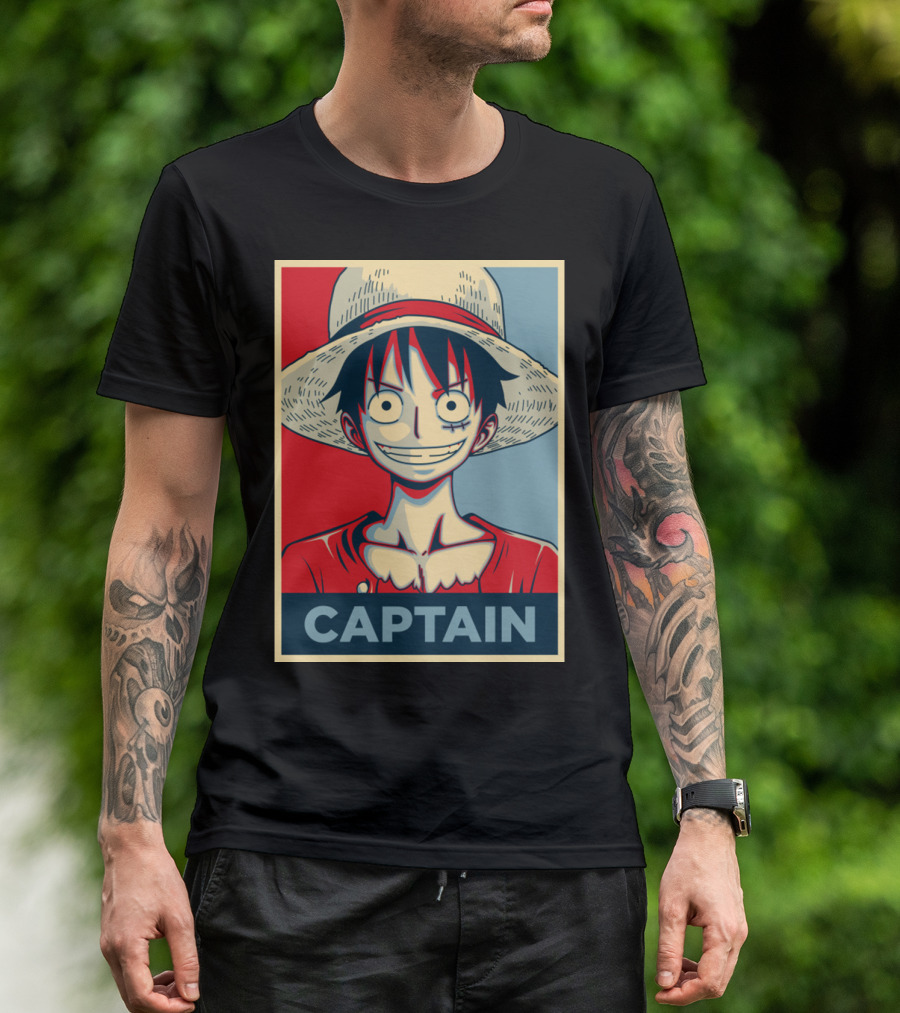 LUFFY CAPTAIN STRAW HAT T-Shirt