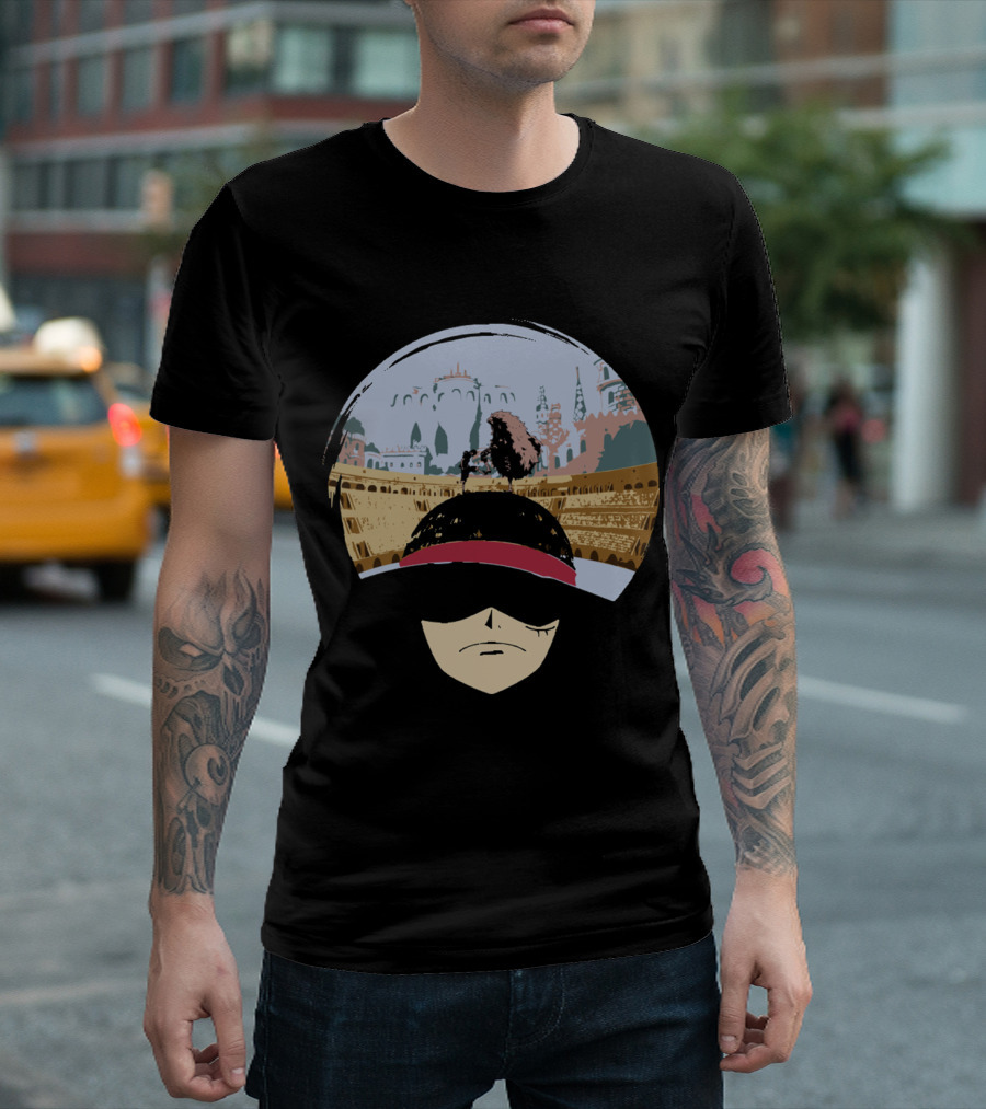 One Piece Luffy VS Doflamingo Dressrosa Showdown T-Shirt