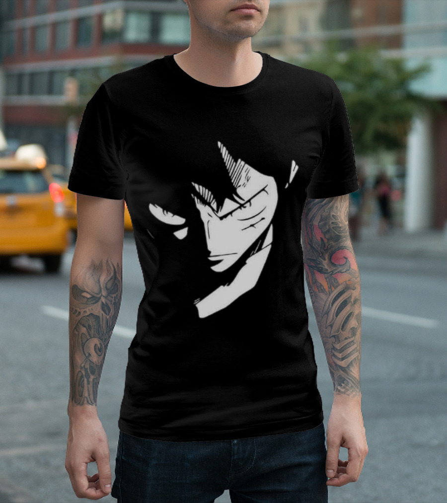 Monkey D. Luffy One Piece Manga Face T-Shirt