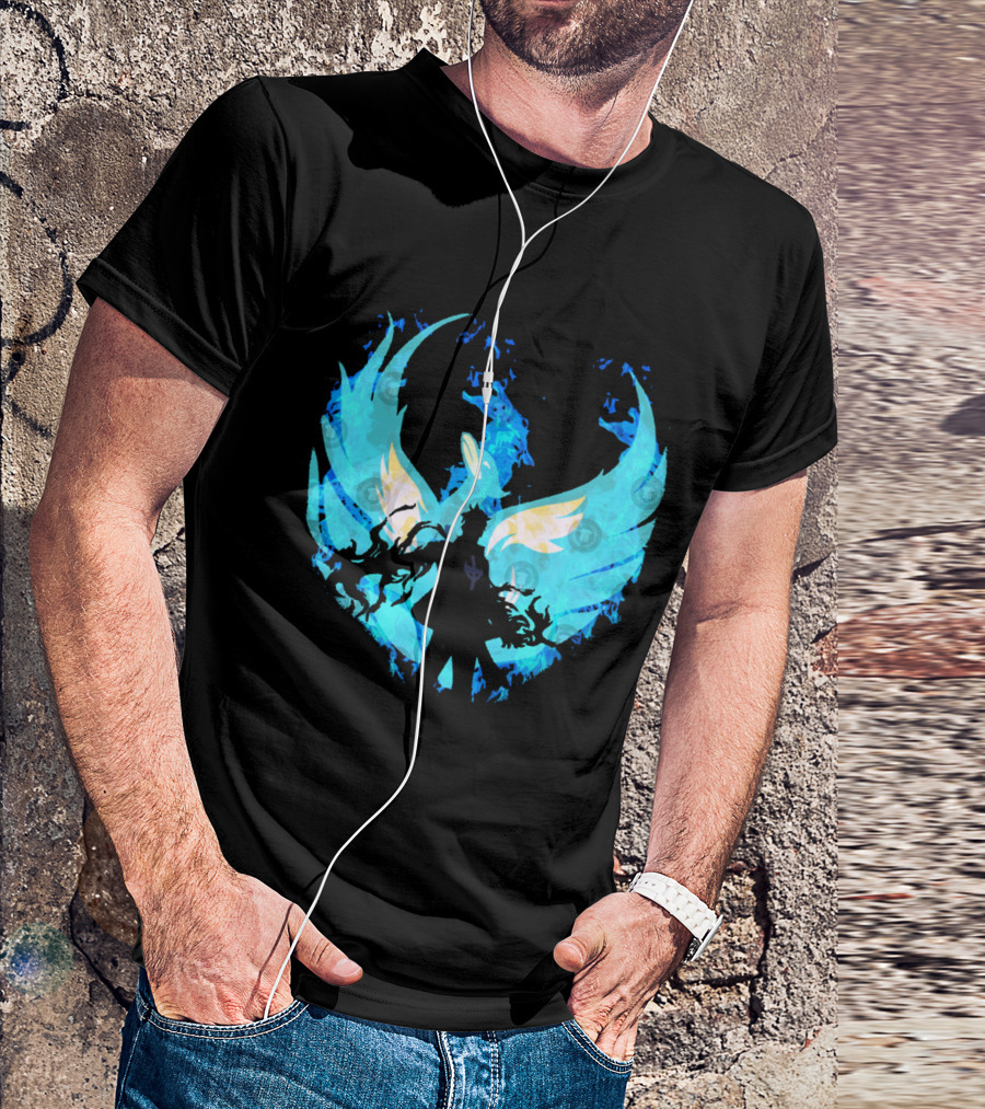 Marco The Phoenix Blue Flame Mastery Guardian Transformation T-Shirt