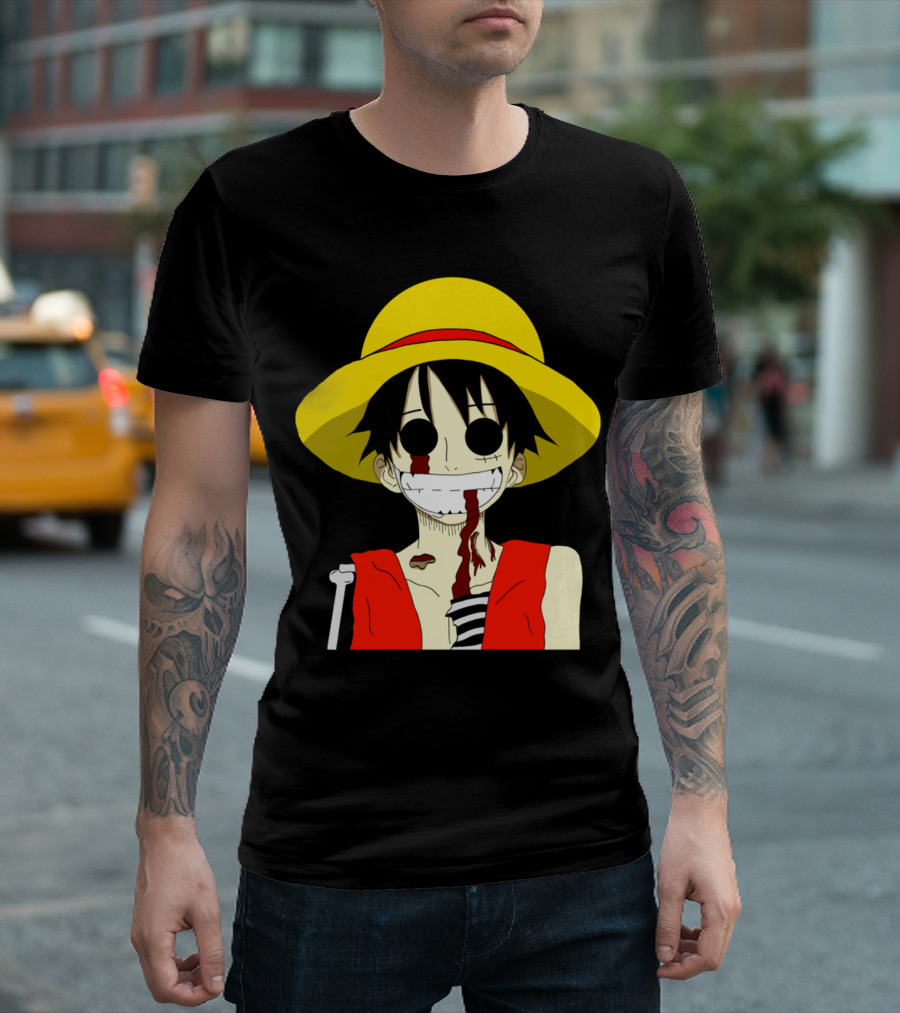 Monkey D Zombie One Piece Straw Hat Luffy T-Shirt