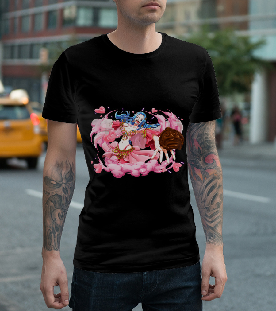 Nefeltary Vivi Princess of Alabasta One Piece Nefertari Vivi Nami Hearts Cloud Dress T-Shirt