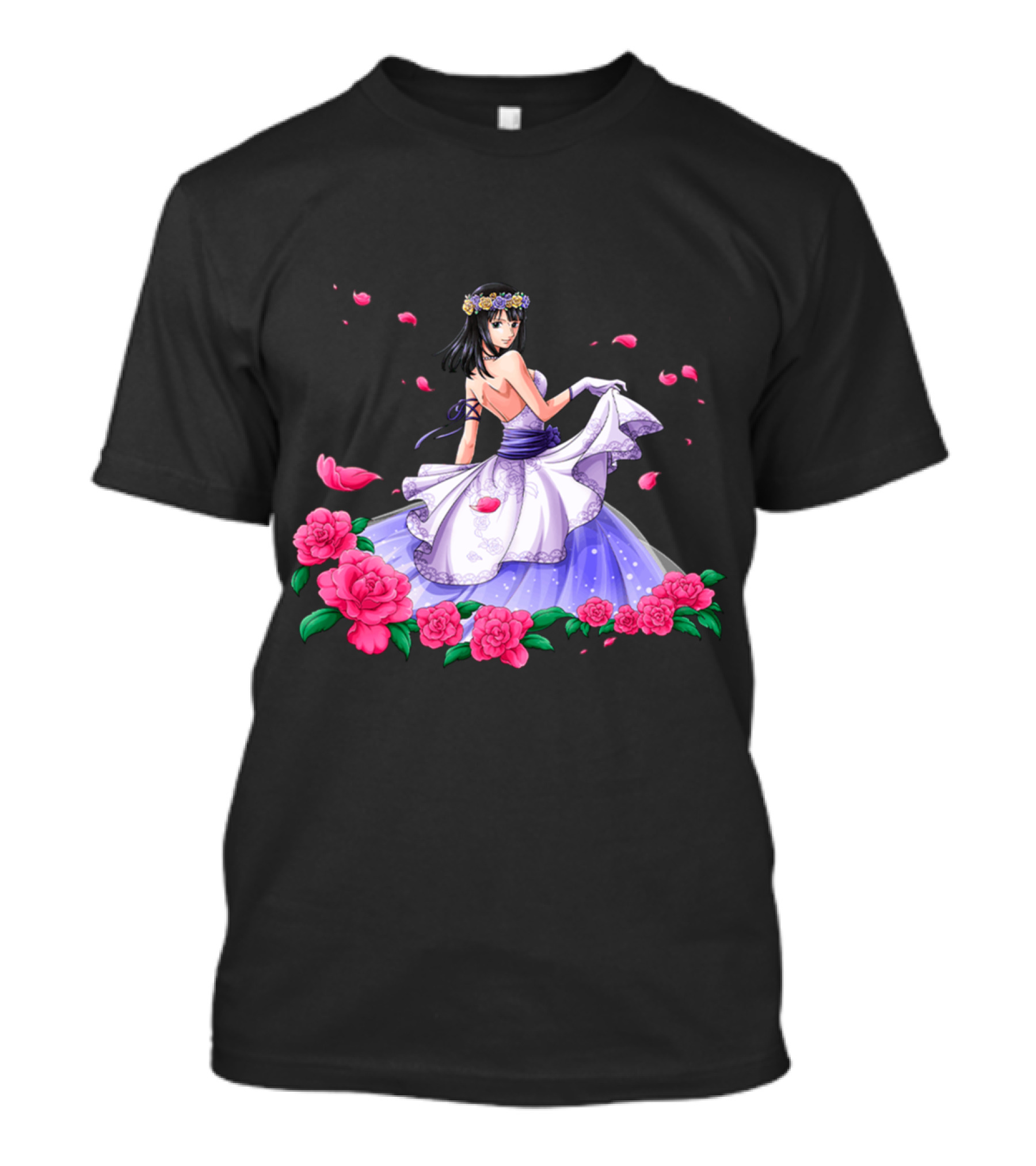 Nico Robin Floral Gown Scene One Piece T-Shirt