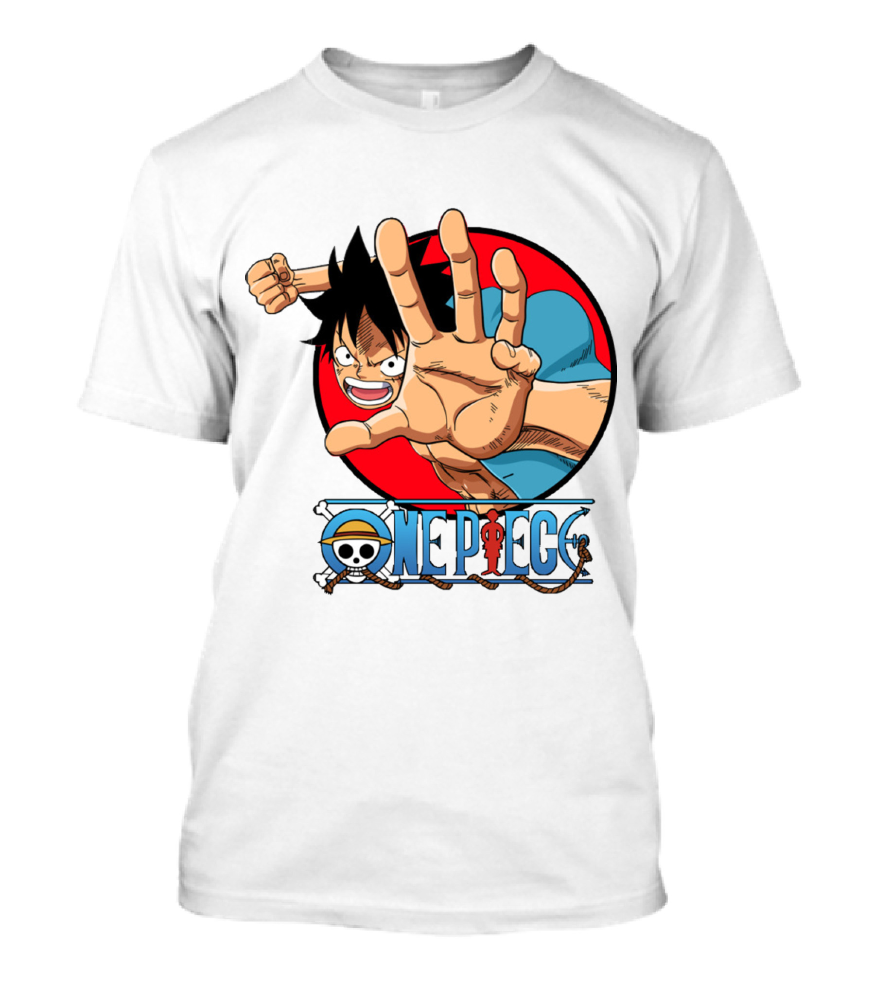Luffy One Piece Manga Anime Adventure Iconic Skull T-Shirt