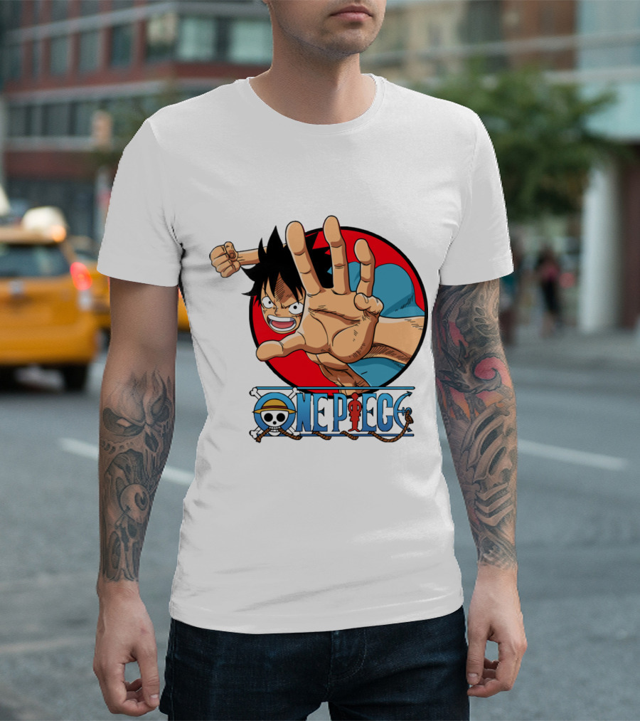 Luffy One Piece Manga Anime Adventure Iconic Skull T-Shirt