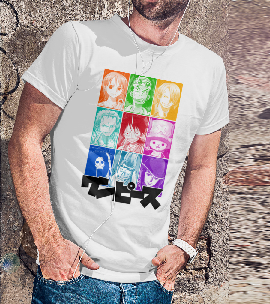 One Piece Of A Team Nine Characters Collage T-Shirt