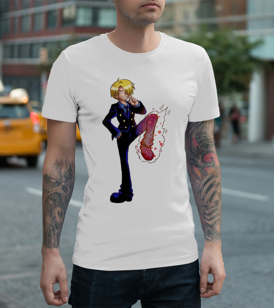 Sanji One Piece Fiery Kick Mode T-Shirt