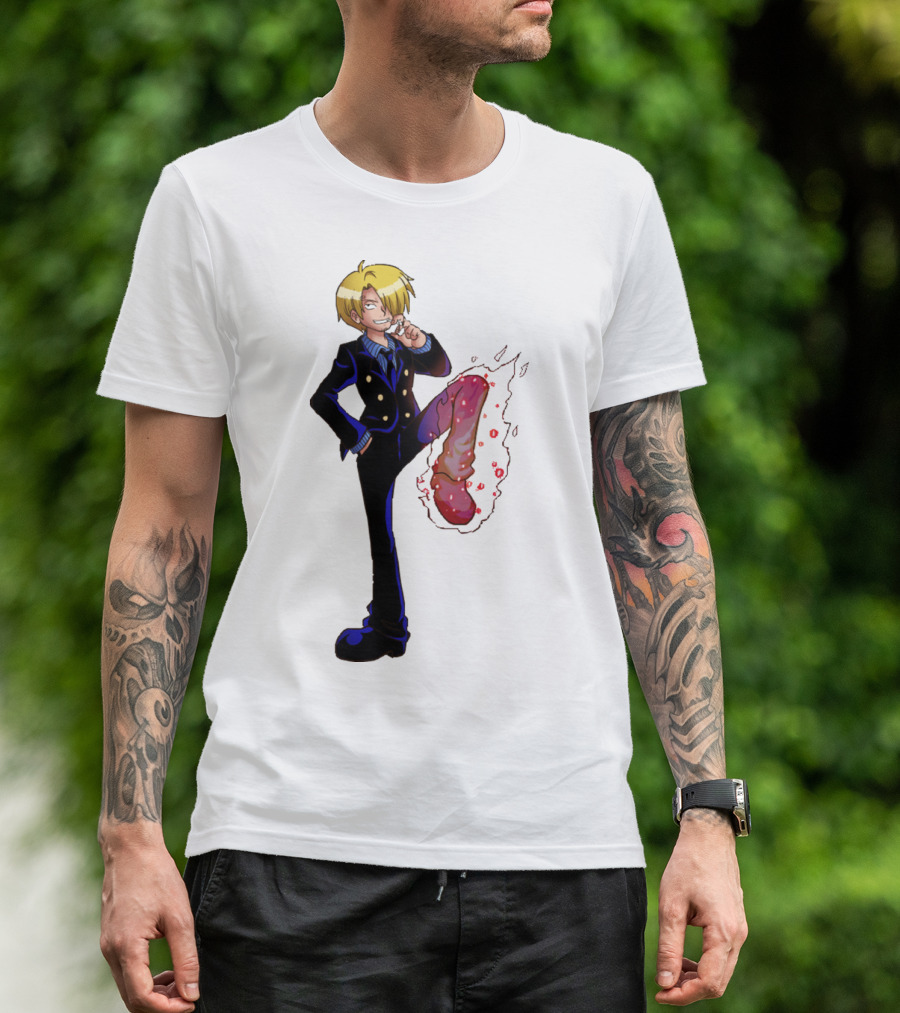 Sanji One Piece Fiery Kick Mode T-Shirt