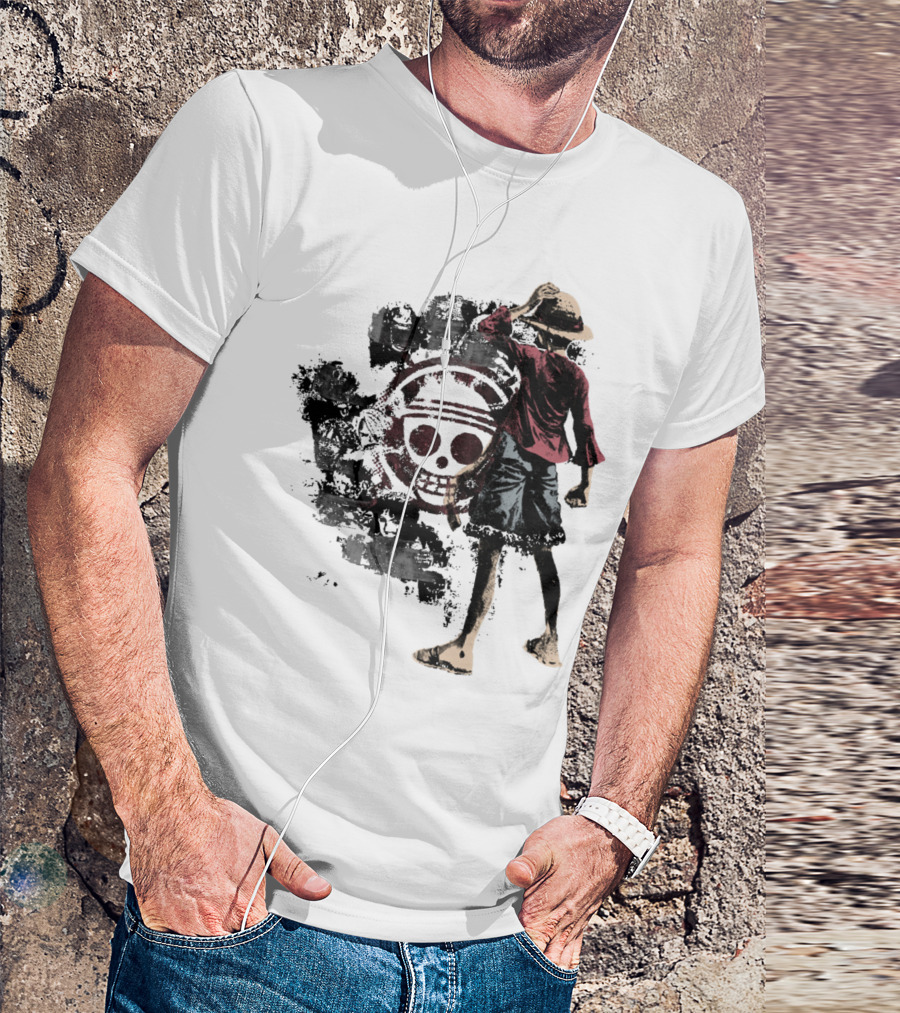 One Piece Straw Hat Pirate Skull Luffy T-Shirt