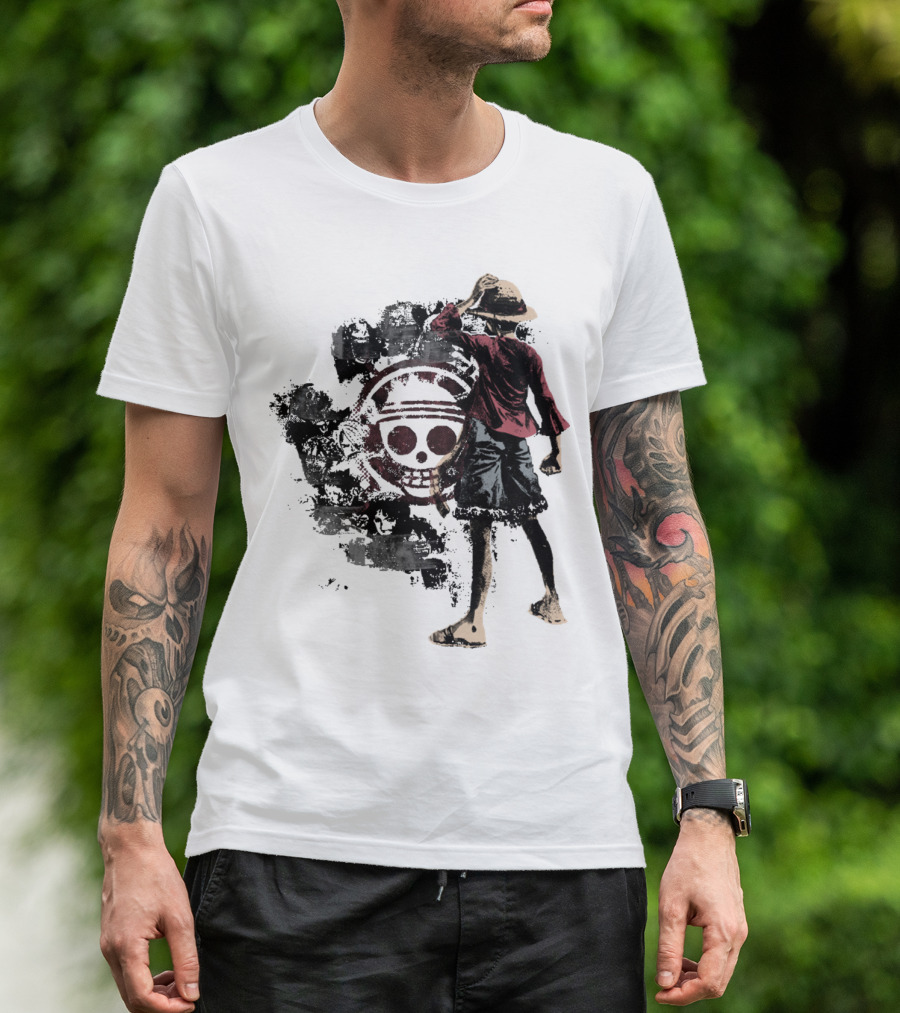 One Piece Straw Hat Pirate Skull Luffy T-Shirt