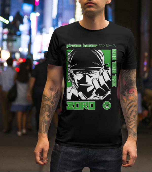 Pirates Hunter Roronoa Zoro 320000000 One Piece Zoro T-Shirt