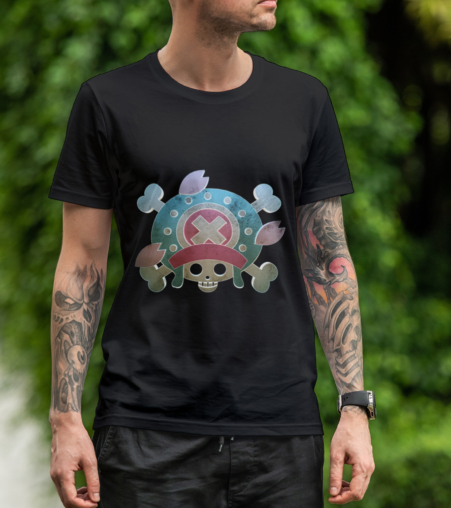 Tony Tony Chopper One Piece Pirate Skull T-Shirt
