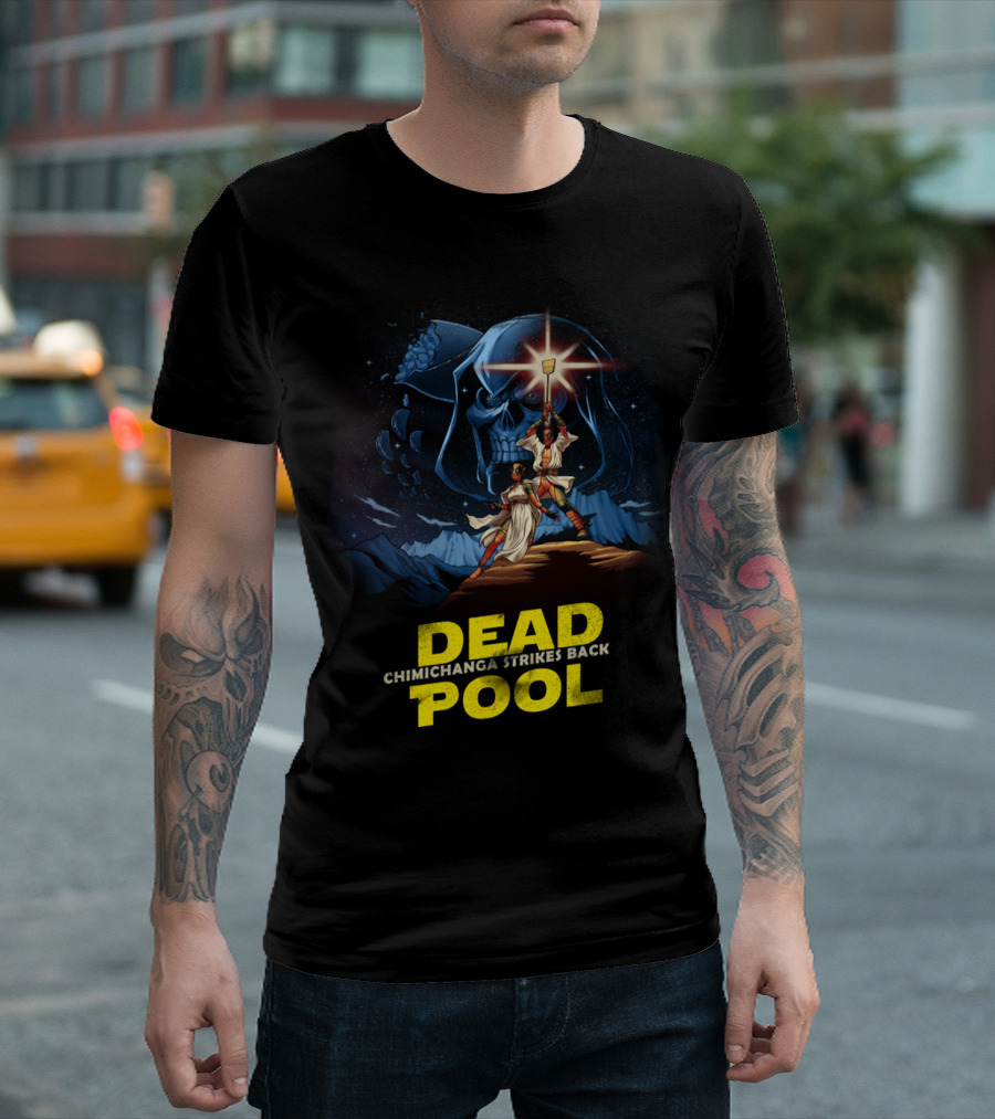 Deadpool Chimichanga Strikes Back Star Wars T-Shirt