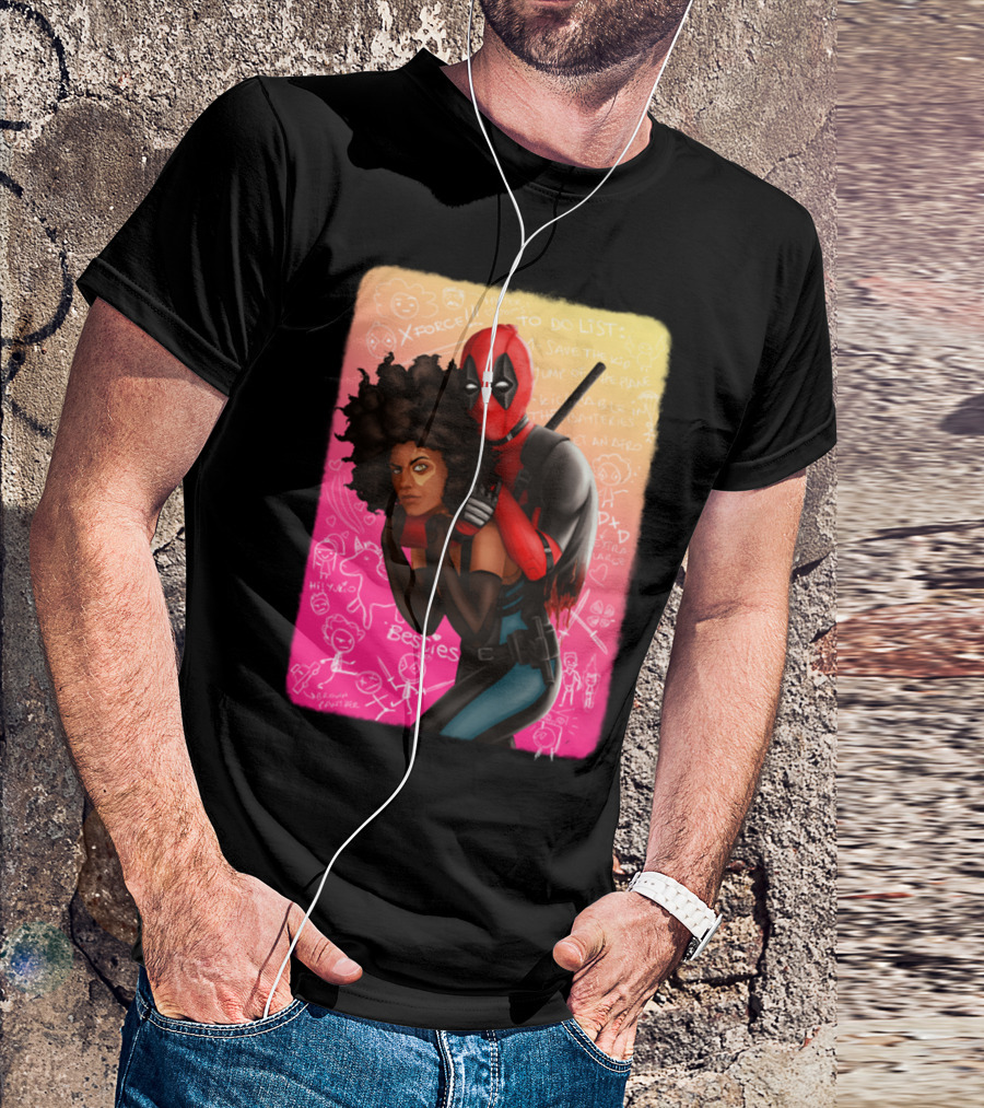 Deadpool And Domino Besties X-Force To Do List T-Shirt