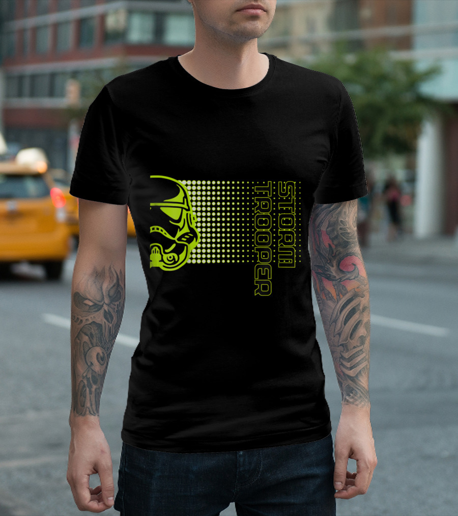 Kids Star Wars Storm Trooper Neon Dot Fade T-Shirt